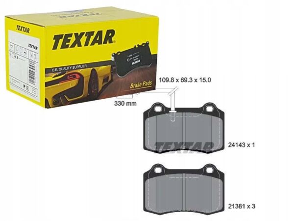 Textar 2414301 набор тормозных колодок, дисковые тормоза