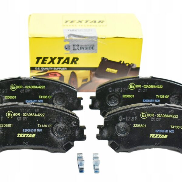 TEXTAR ТОРМОЗНЫЕ КОЛОДКИ ПЕРЕДНИЕ 2206501