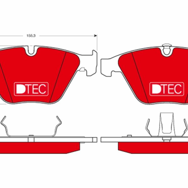 TRW ТОРМОЗНЫЕ КОЛОДКИ DTEC ПЕРЕДНИЕ GDB1498DTE