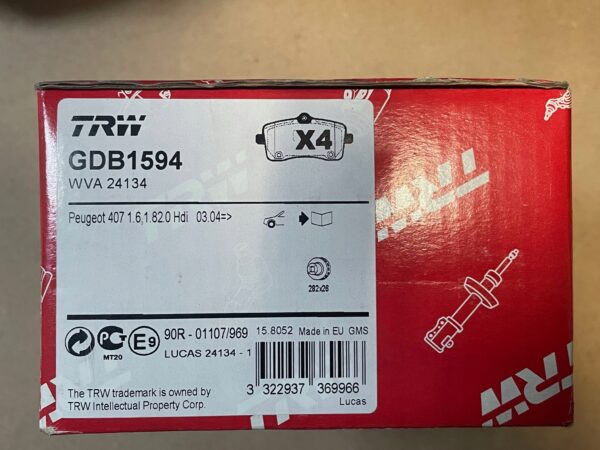 Тормозные колодки TRW GDB1594DTE