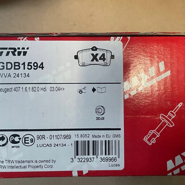 Тормозные колодки TRW GDB1594DTE